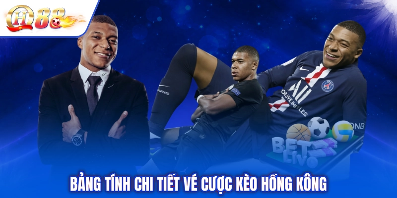 Bảng tính chi tiết vé cược kèo hồng kông