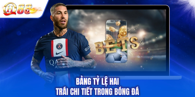 Bảng tỷ lệ hai trái chi tiết trong bóng đá