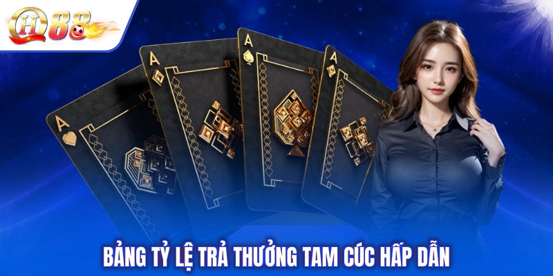 Bảng tỷ lệ trả thưởng tam cúc hấp dẫn