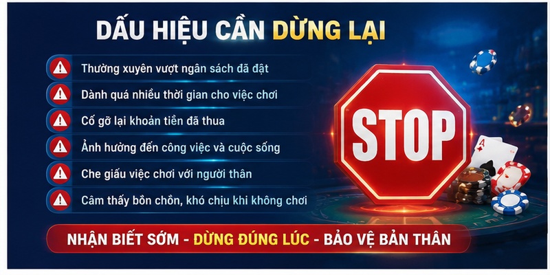 Dấu hiệu cần dừng lại