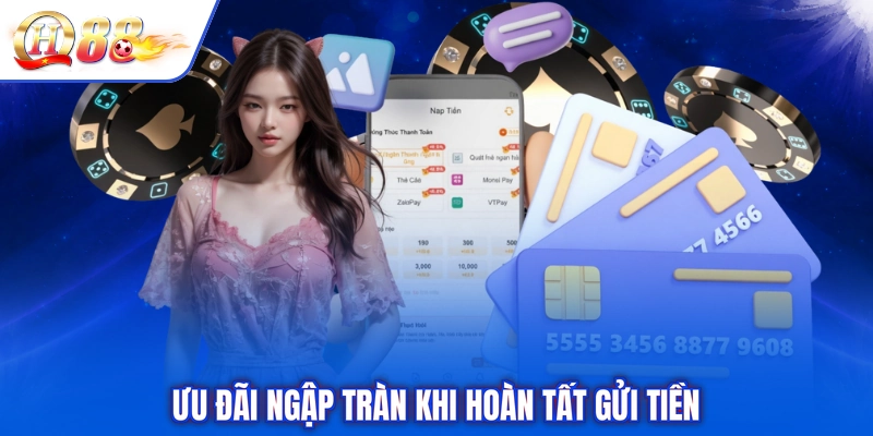 Ưu đãi ngập tràn khi hoàn tất gửi tiền